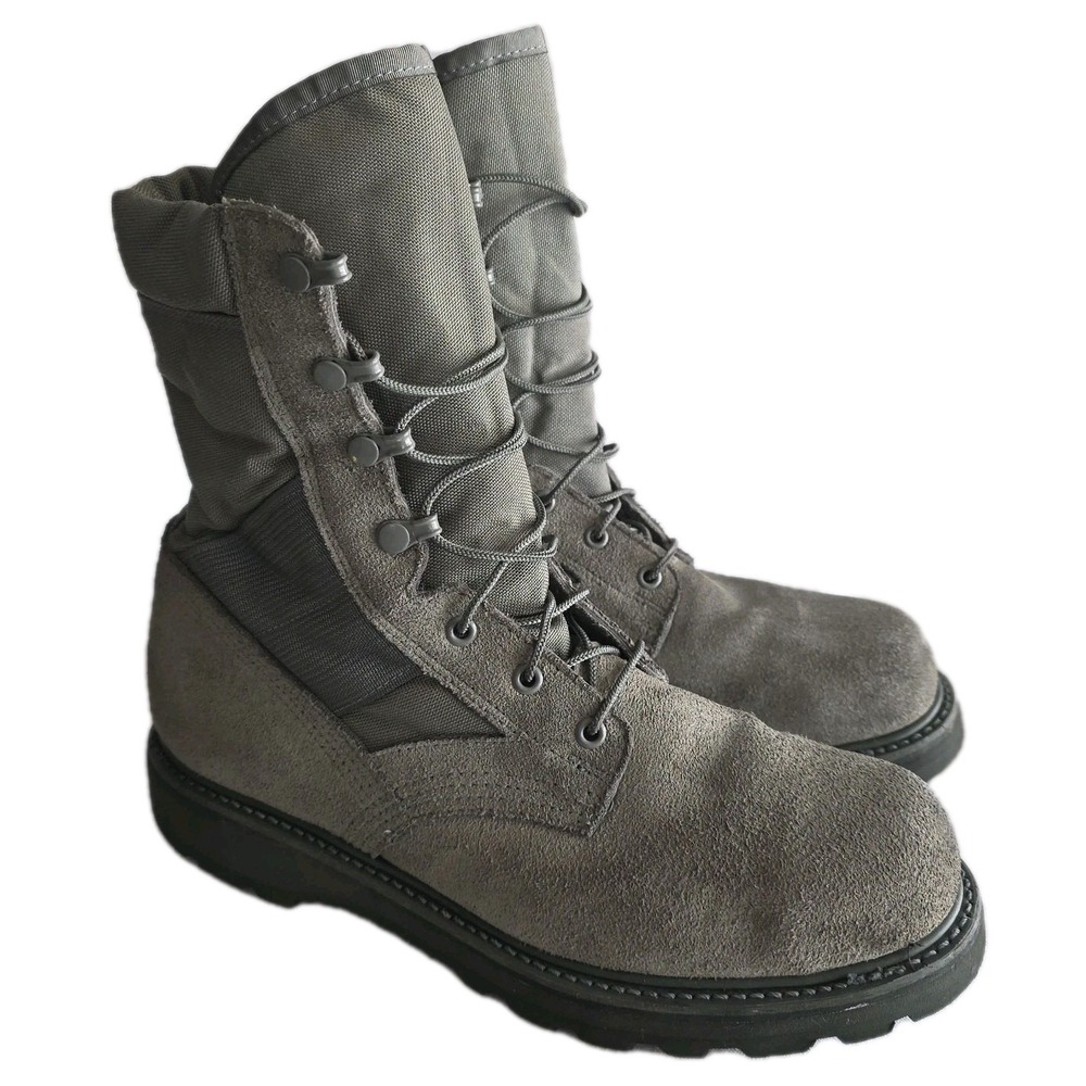USAF AFST Sage Green Steel Toe Hot Weather Combat Boots Mondo PT Sz 10 Reg